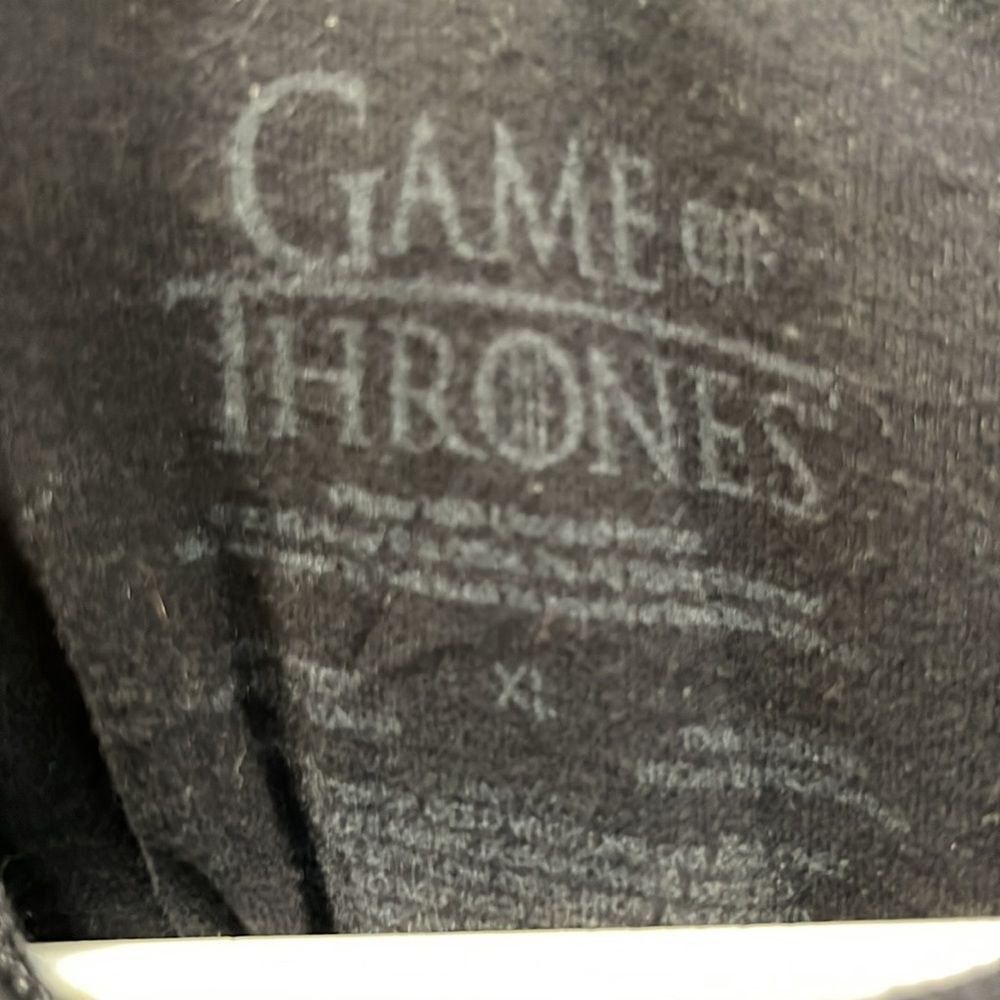 Game Of Thrones Men's XL Black Gold Short Sleeve T-Shirt - Picture 3 of 8